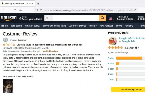 Amazon Customer house fire review.JPG